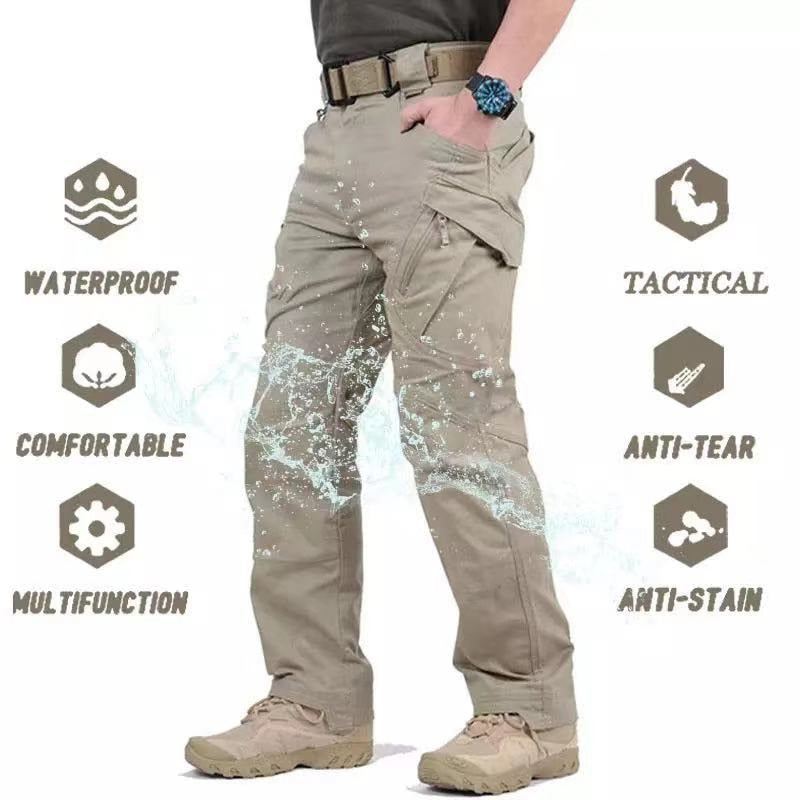 Taktische wasserabweisende Hose für Männer - Frühjahr/Sommer, schnell trocknend, ideal für Outdoor-Sport, Wandern, Camping und Angeln