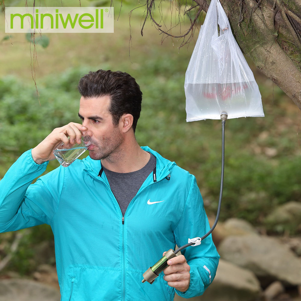 Miniwell L630 Tragbarer Outdoor Wasserfilter Survival Kit - Ideal für Camping, Wandern und Reisen